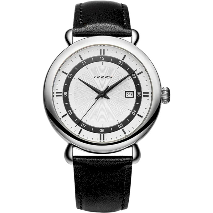 Часы SINOBI 9844 with Genuine Leather Strap Black (11S 9844 G01)