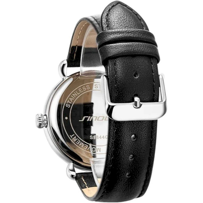 Часы SINOBI 9844 with Genuine Leather Strap Black (11S 9844 G01)