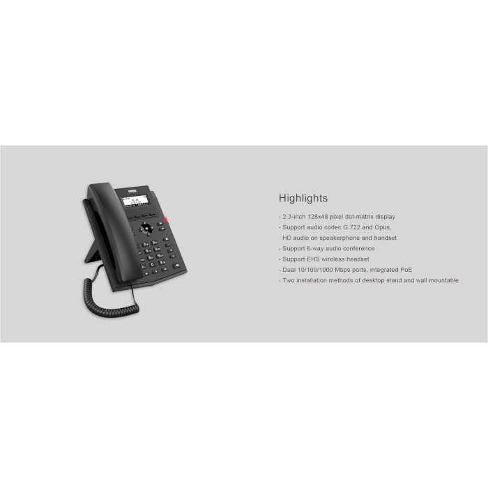 IP-телефон FANVIL X301G Black