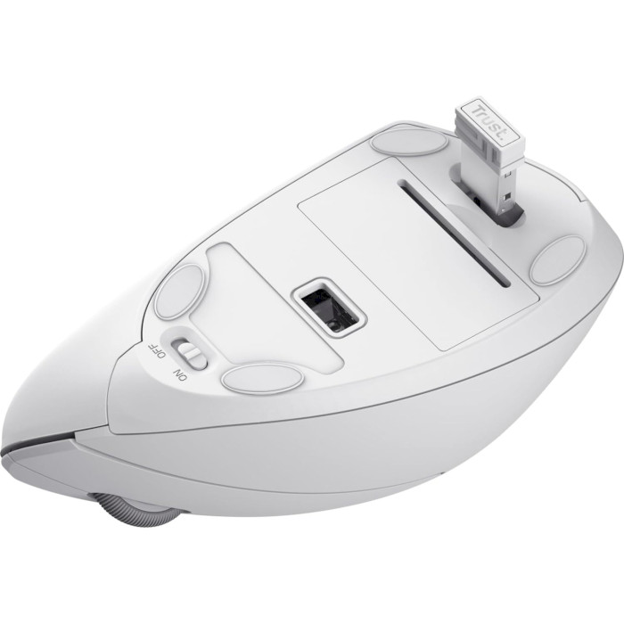 Вертикальна миша TRUST Verto Ergonomic Wireless White (25132)