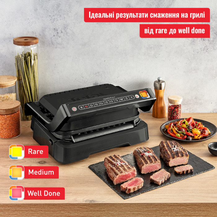 Електрогриль TEFAL OptiGrill 2-in-1 GC772 Black (GC772830)