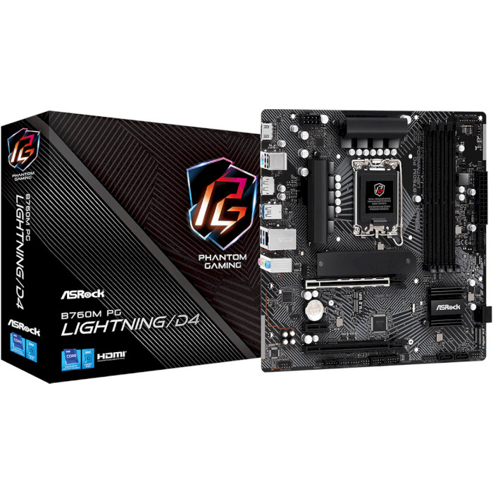 Материнська плата ASROCK B760M PG Lightning/D4