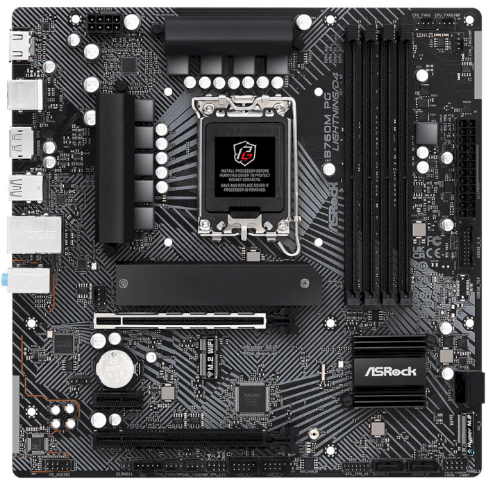 Материнська плата ASROCK B760M PG Lightning/D4