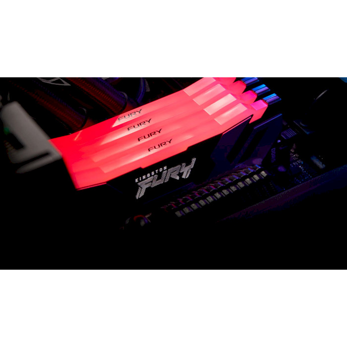 Модуль памяти KINGSTON FURY Renegade RGB Black/Silver DDR5 6400MHz 96GB Kit 2x48GB (KF564C32RSAK2-96)