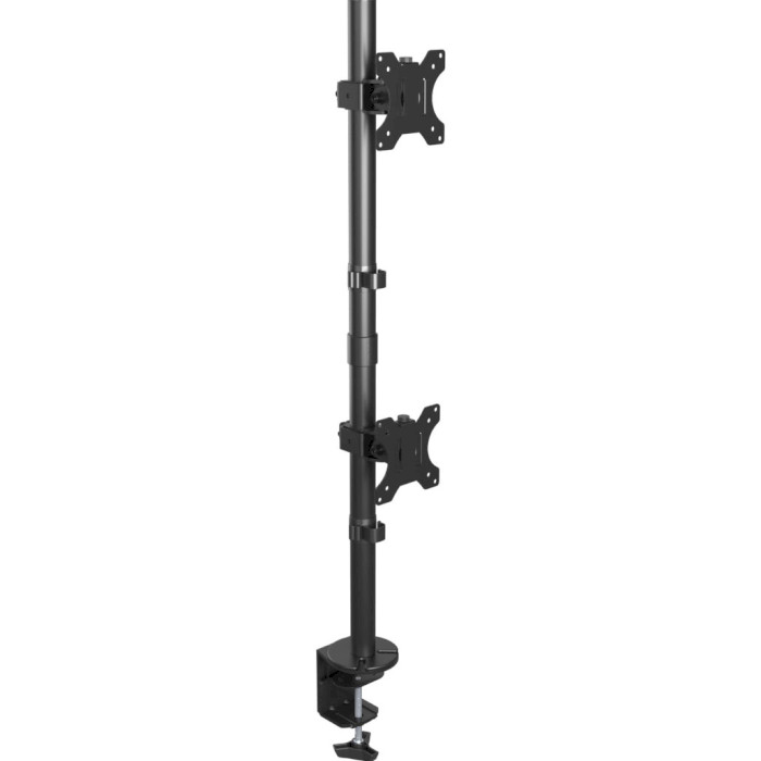 Кріплення настільне для 2-х моніторів BRATECK LDT66-C02V 17"-32" Black