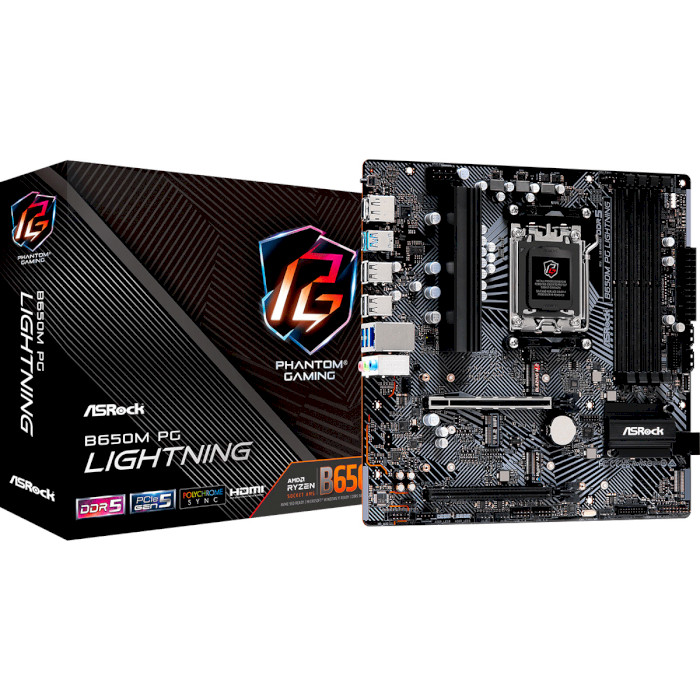 Материнська плата ASROCK B650M PG Lightning