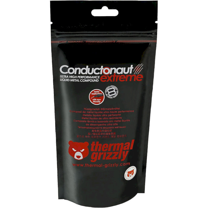 Термопаста THERMAL GRIZZLY Conductonaut Extreme 1g (TG-CE-001-R)