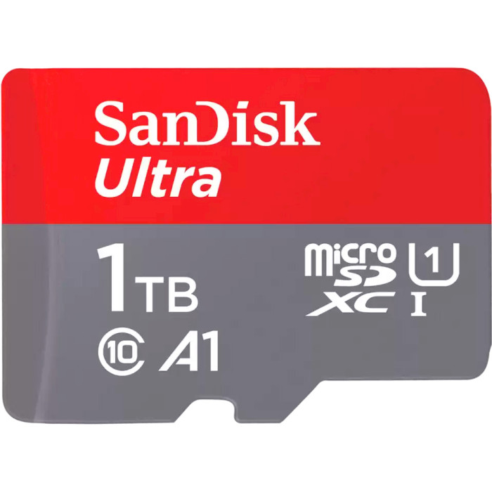 Карта пам'яті SANDISK microSDXC Ultra 1TB UHS-I A1 Class 10 + SD-adapter (SDSQUAC-1T00-GN6MA)