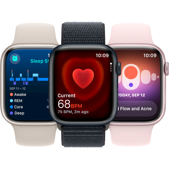 Смарт-годинник APPLE Watch Series 9 GPS 41mm (PRODUCT)RED Aluminum Case with (PRODUCT)RED Sport Band S/M (MRXG3QP/A)