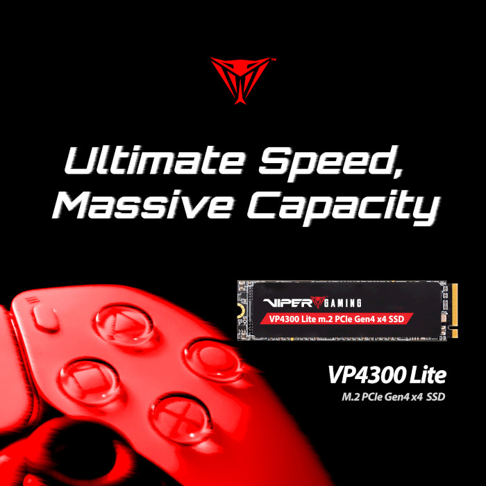 SSD диск PATRIOT Viper VP4300 Lite 4TB M.2 NVMe (VP4300L4TBM28H)