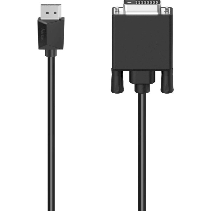 Кабель HAMA DisplayPort to DVI Ultra HD 4K Video Cable DisplayPort - DVI 1.5м Black (00200713)