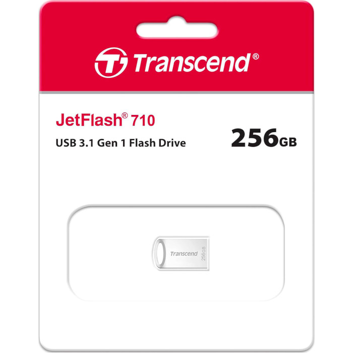 Флэшка TRANSCEND JetFlash 710 256GB USB3.1 Silver (TS256GJF710S)