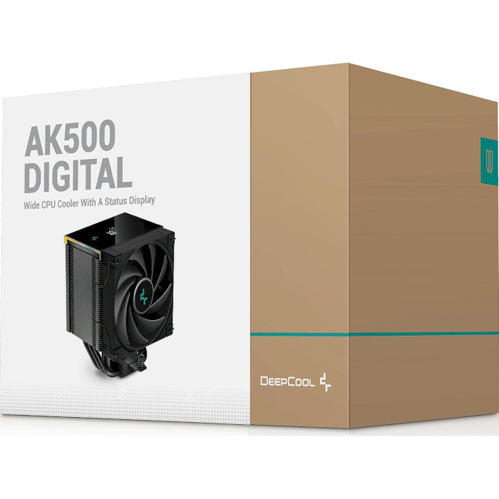 Кулер для процесора DEEPCOOL AK500 Digital Black (R-AK500-BKADMN-G)