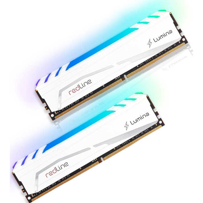 Модуль пам'яті MUSHKIN Redline Lumina RGB White DDR5 6400MHz 32GB Kit 2x16GB (MLB5C640A77P16GX2)