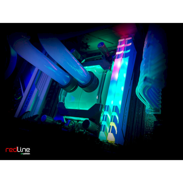 Модуль памяти MUSHKIN Redline Lumina RGB White DDR5 6800MHz 32GB Kit 2x16GB (MLB5C680BGGP16GX2)