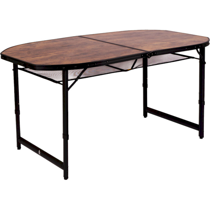 Кемпінговий стіл BO-CAMP Woodbine Oval 150x80см Black/Wood (1404230)