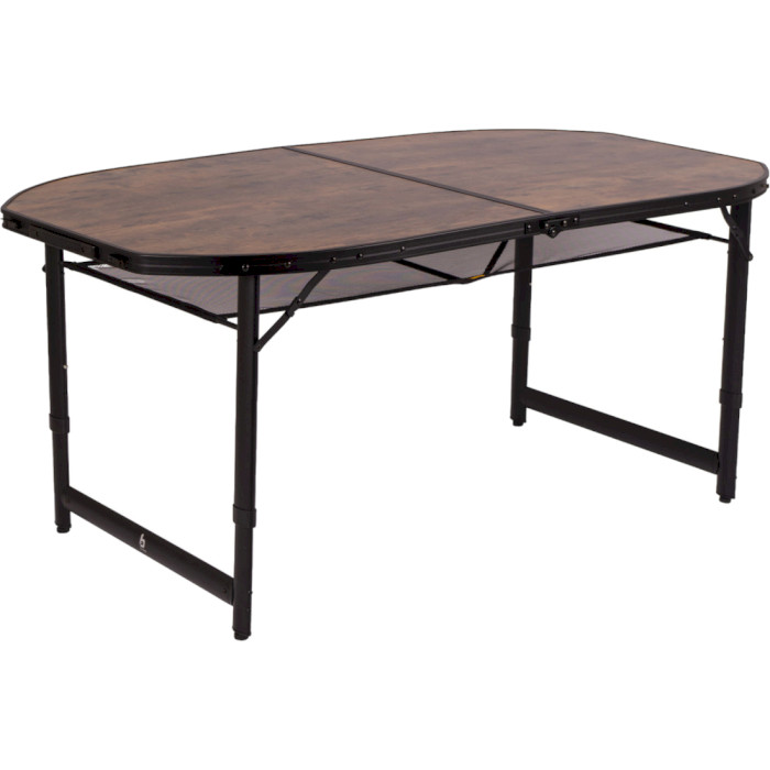 Кемпинговый стол BO-CAMP Woodbine Oval 150x80см Black/Wood (1404230)