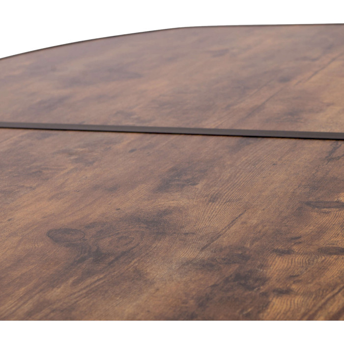 Кемпинговый стол BO-CAMP Woodbine Oval 150x80см Black/Wood (1404230)