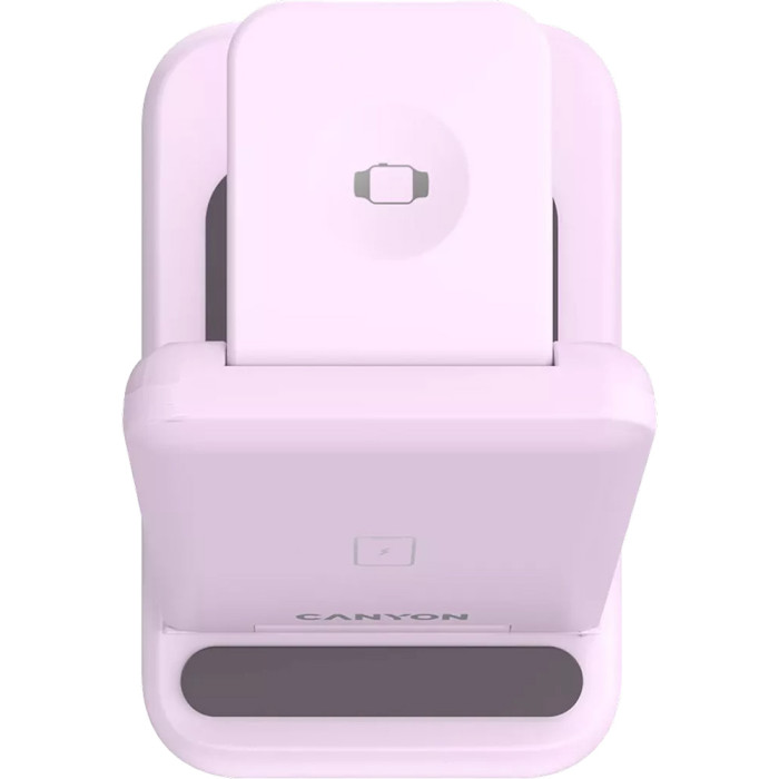 Беспроводное зарядное устройство CANYON WS-304 Wireless Charging Station Iced Pink (CNS-WCS304IP)
