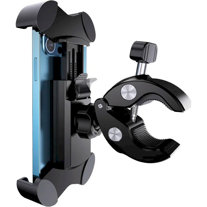 Велодержатель для смартфона USAMS US-ZJ064 Cycling Shockproof Phone Holder Black (ZJ064ZJ01)