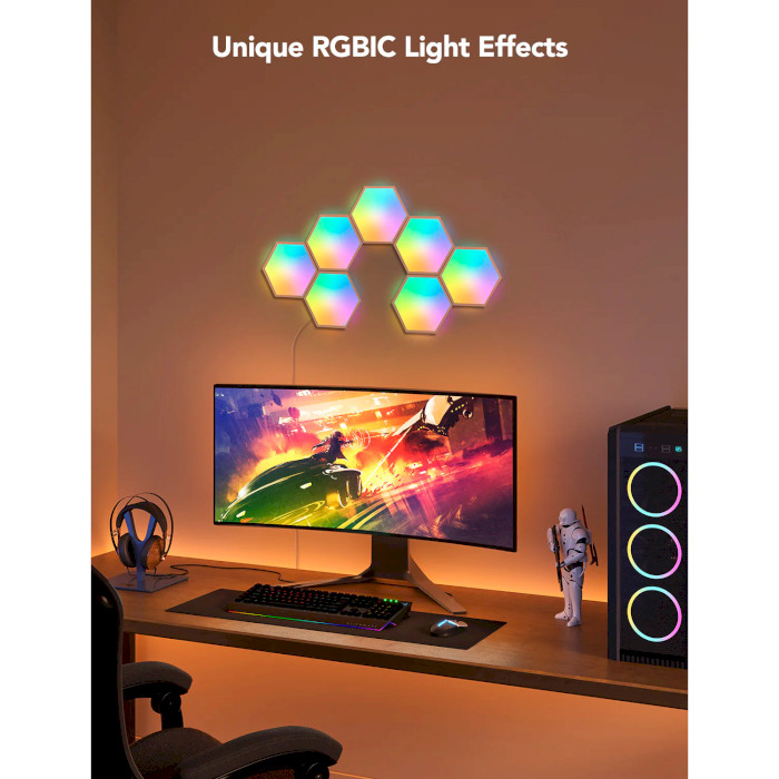 Модули расширения для умной световой панели GOVEE H6061 Glide Hexa Light Panels 10pcs