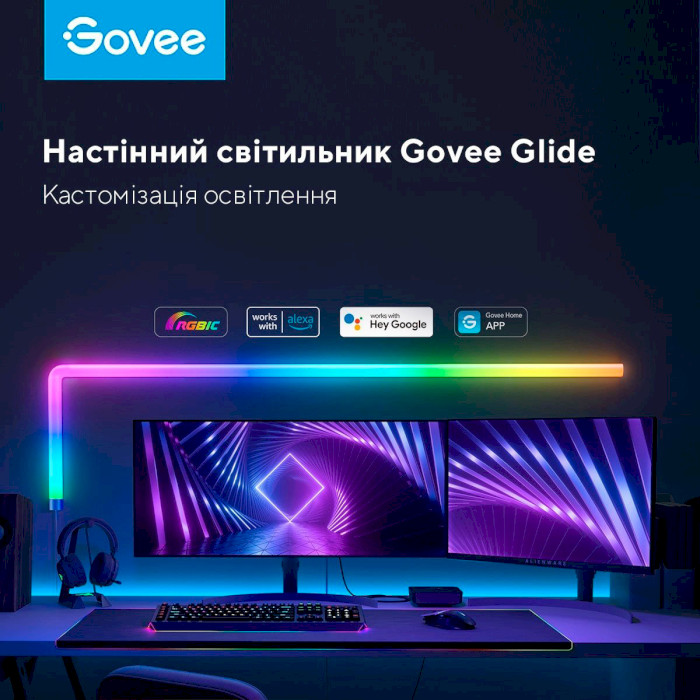 Набір GOVEE H6062 Glide RGBIC Wall Light (6+1)
