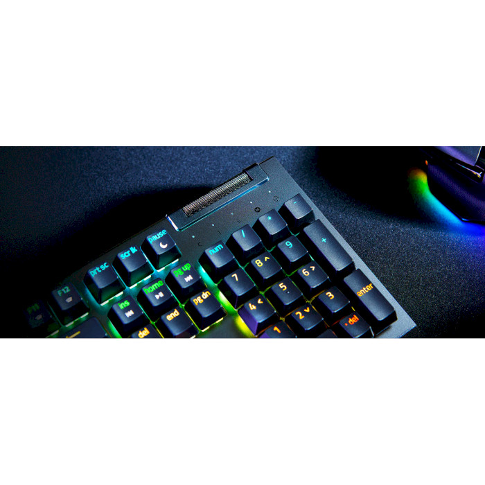 Клавіатура RAZER BlackWidow V4 X Green Switch RU Black (RZ03-04700800-R3R1)