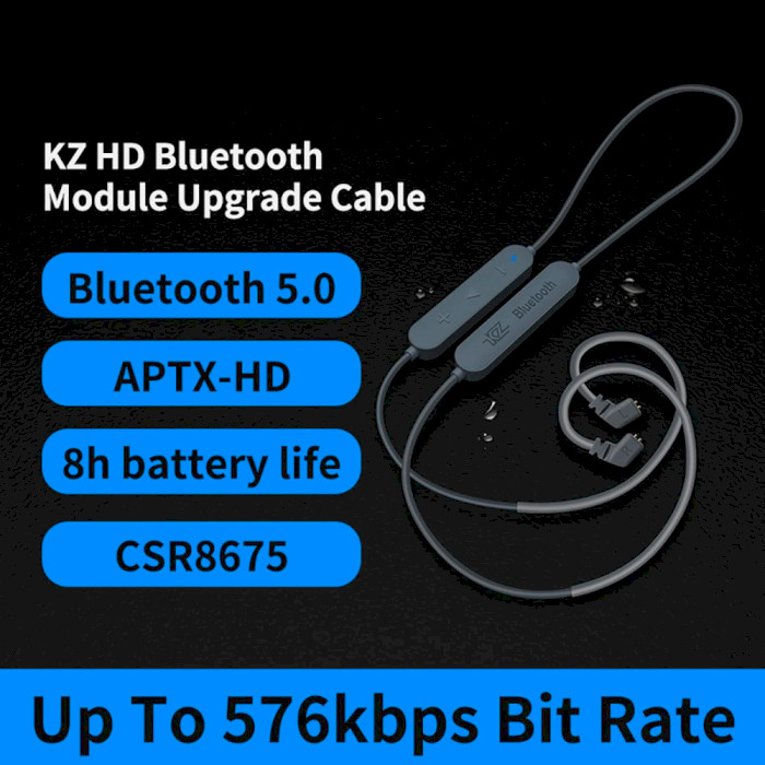 Bluetooth-модуль KZ Bluetooth 5.0 Cable Gray