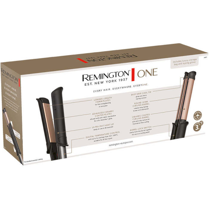 Мультистайлер REMINGTON S6077 ONE Straight & Curl Styler