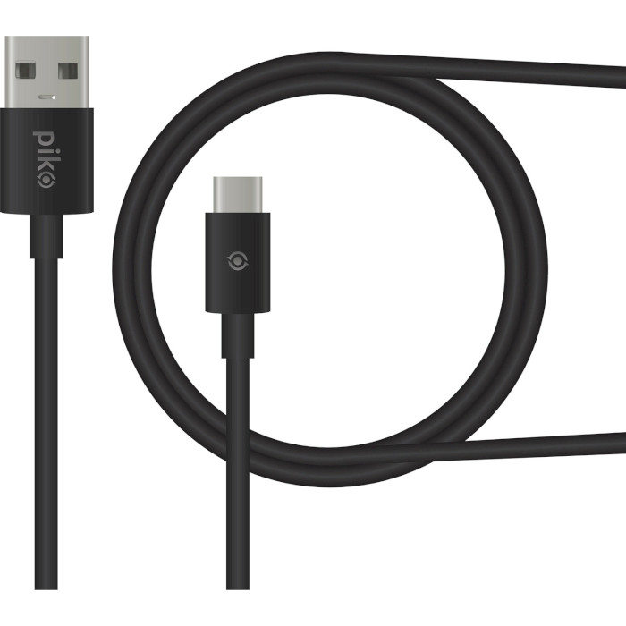 Кабель PIKO CB-UT11 USB-A to Type-C 1.2м Black