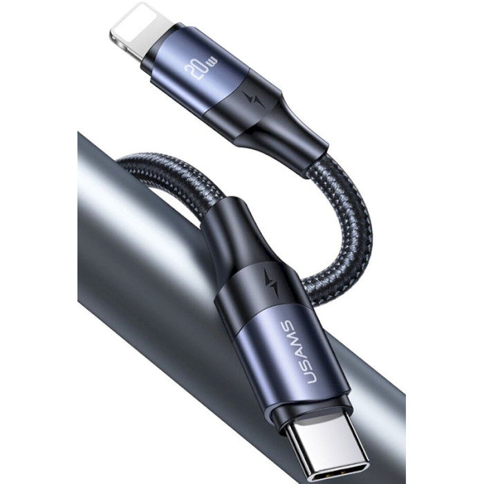 Кабель USAMS US-SJ521 U71 Type-C to Lightning 20W PD Fast Charging & Data Cable 1.2м Black (SJ521USB01)