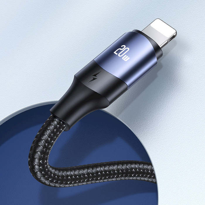 Кабель USAMS US-SJ521 U71 Type-C to Lightning 20W PD Fast Charging & Data Cable 1.2м Black (SJ521USB01)