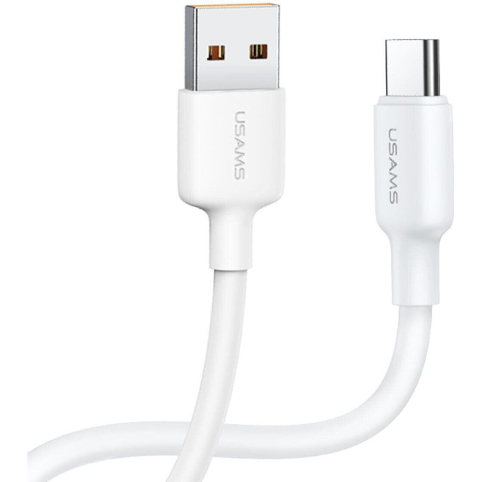 Кабель USAMS US-SJ622 U84 Type-C 3A Charging & Data Cable 0.5м White (SJ622USB01)