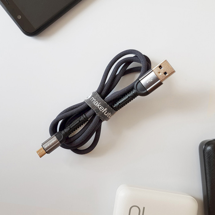 Кабель MAKE USB-A to Micro-USB 1м Denim Gray (MCB-MD3GR)