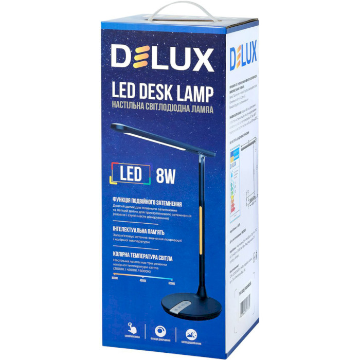 Лампа настольная DELUX TF-550 Black