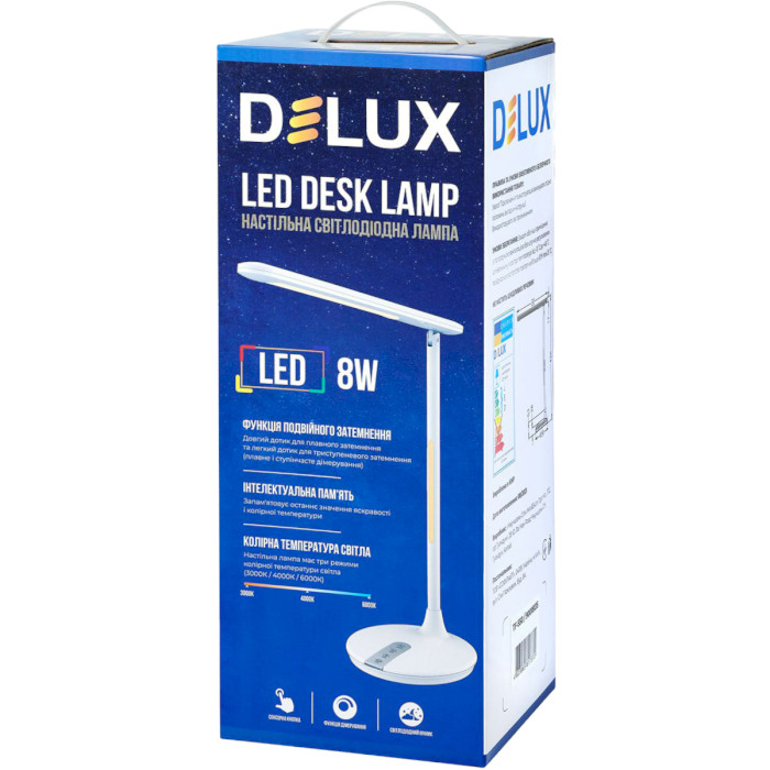 Лампа настольная DELUX TF-550 White