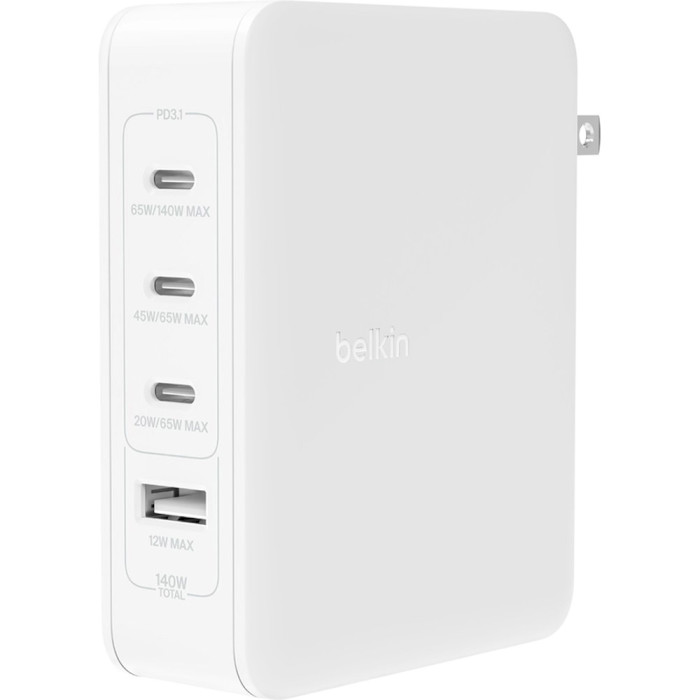 Зарядное устройство BELKIN Boost Up Charge Pro GaN 4-Ports Charger 140W White (WCH014BTWH)