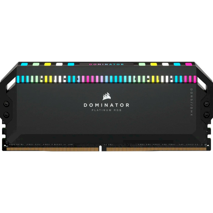 Модуль пам'яті CORSAIR Dominator Platinum RGB Black DDR5 6400MHz 32GB Kit 2x16GB (CMT32GX5M2B6400C32)