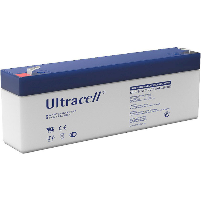 Акумуляторна батарея ULTRACELL UL2.4-12 (12В, 2.4Агод)