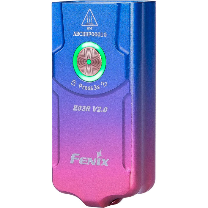Ліхтар-брелок FENIX E03R V2.0 Lilac