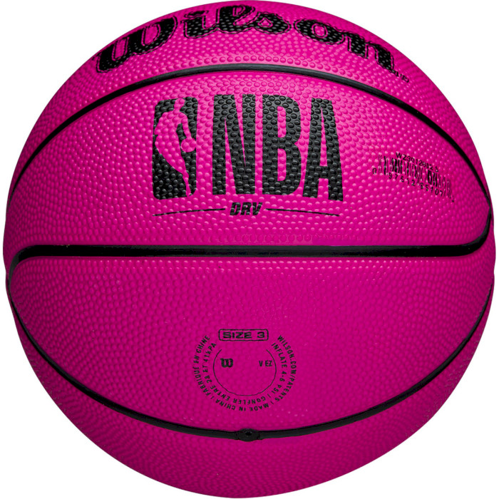 Мини-мяч баскетбольный WILSON NBA DRV Mini Basketball Pink Size 3 (WZ3012802XB3)