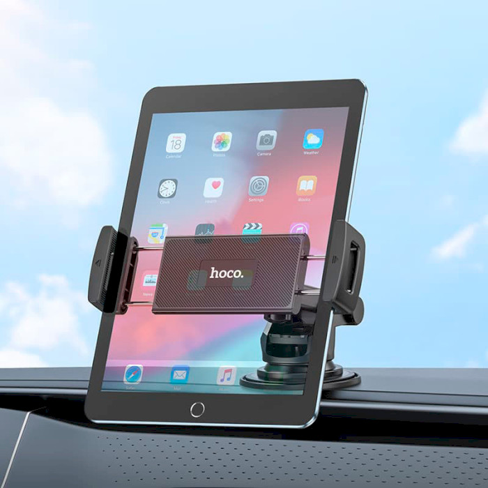 Автотримач для планшета HOCO CA120 Prospering Center Console Car Holder For Tablets Black
