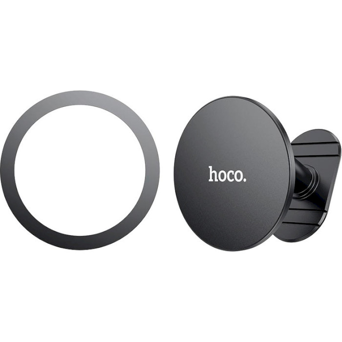 Автотримач для смартфона HOCO H13 Fine Jade Ring Magnetic Car Holder Black