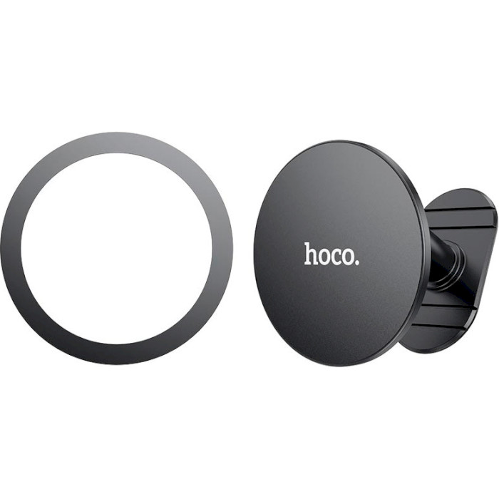 Автодержатель для смартфона HOCO H13 Fine Jade Ring Magnetic Car Holder Black