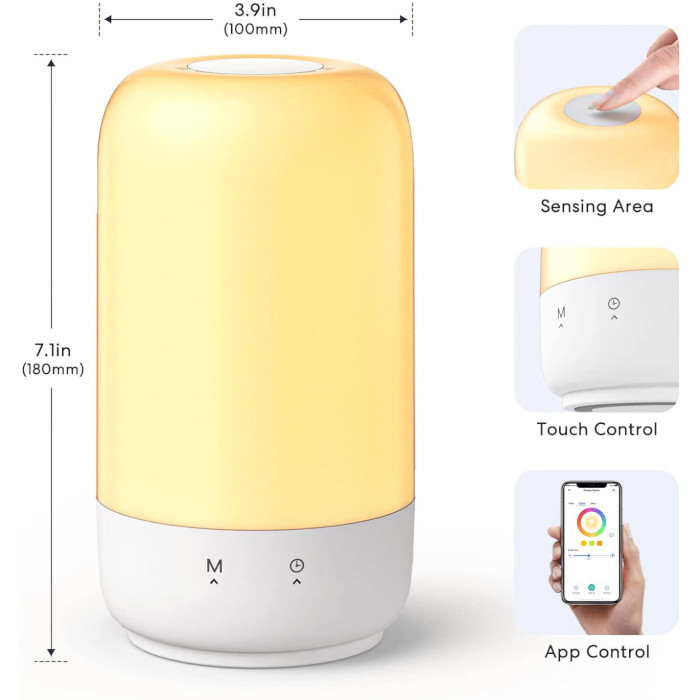 Лампа настільна MEROSS Smart Wi-Fi Ambient Light (MSL450HK-EU)