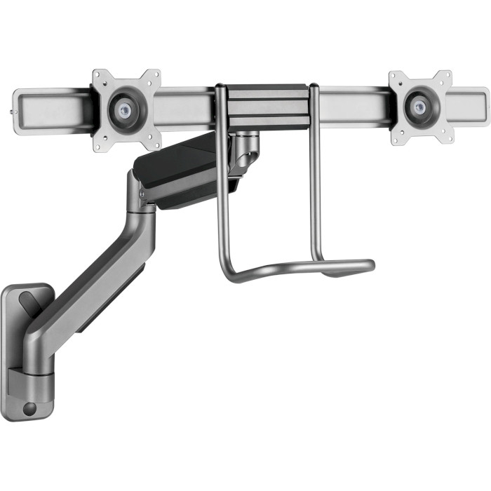 Кріплення настінне для 2-х моніторів GEMBIRD MA-WA2-02 17"-32" Gray