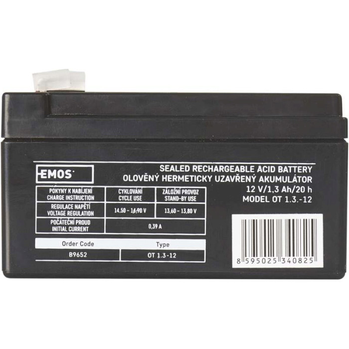 Аккумуляторная батарея EMOS B9652 (12В, 1.3Ач)