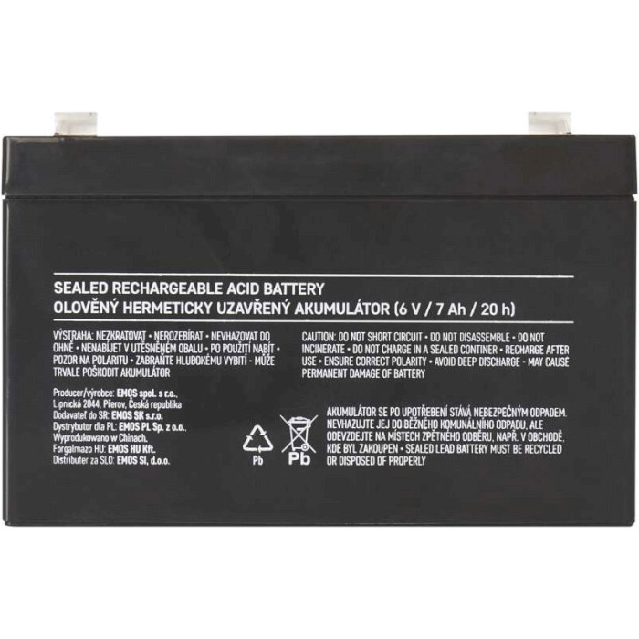 Акумуляторна батарея EMOS B9659 (6В, 7Агод)