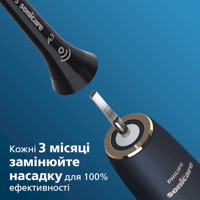 Насадка для зубної щітки PHILIPS Sonicare A3 Premium All-in-One Black 4шт (HX9094/11)
