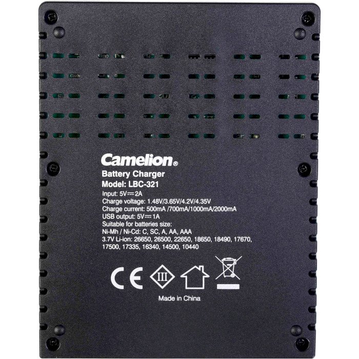Зарядний пристрій CAMELION LBC-321 (20000321)